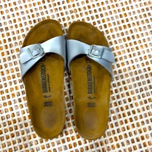 Birkenstock silver slides